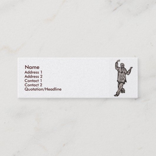 T'ai Chi Business Card Mini Visitenkarte (Vorderseite)