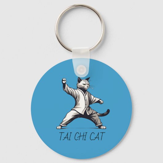 Tai chi cat Qigong Marshal Arts Geschenk Selbstver Schlüsselanhänger (Rückseite)