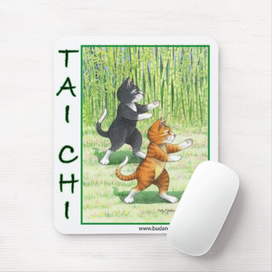 Tai Chi Cats Mouse Pad Mousepad (Mit Mouse)