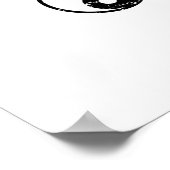 Tai-Chi Chinftzeichen Yin Yang Poster (Ecke)