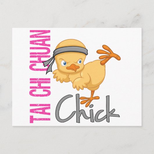 Tai Chi Chuan Chick Postkarte (Vorderseite)
