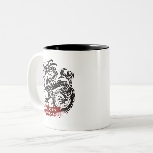 Tai-Chi Chuan Geschenk Zweifarbige Tasse (Vorderseite Links)
