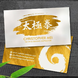 Tai Chi Chuan - Goldener Pinselstrich Visitenkarte