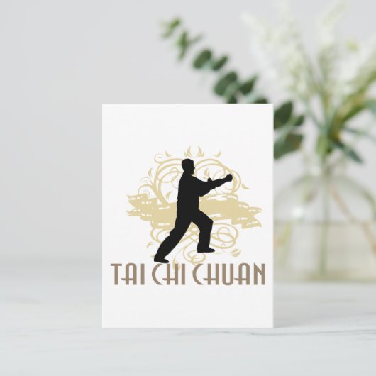 Tai Chi Chuan Postkarte (Stehend Vorderseite)