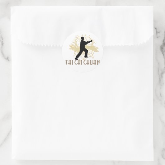 Tai Chi Chuan Runder Aufkleber (Tasche)