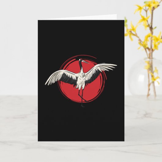 Tai Chi Crane Karte (Gelbe Blume)