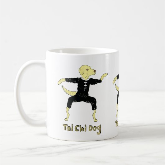 Tai Chi Dog Golden Labrador gelbe Labrador Kaffeetasse (Links)