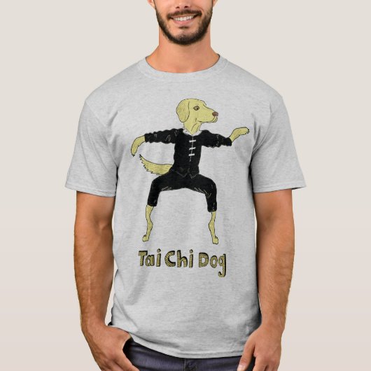 Tai Chi Dog Golden Labrador gelbe Labrador T-Shirt (Vorderseite)