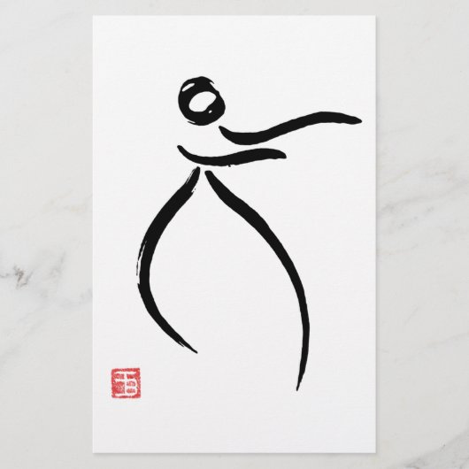 Tai Chi Flow Briefpapier (Vorderseite)