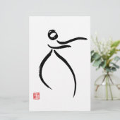 Tai Chi Flow Briefpapier (Stehend Vorderseite)