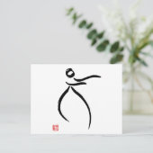 Tai Chi Flow Postkarte (Stehend Vorderseite)