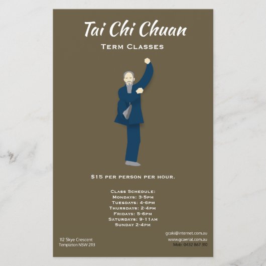 Tai Chi Flyer (Vorne)