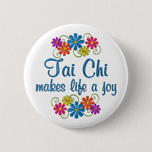 Tai-Chi-Freude Button (Vorderseite)