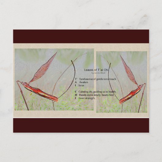 Tai Chi Geem Postcard Postkarte (Vorderseite)