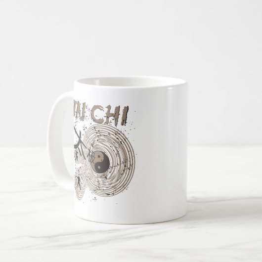 Tai-Chi-Geschenk Kaffeetasse (Vorderseite Links)
