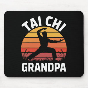 Tai Chi Großvater Senior Fitness Yoga Lanze Gesund Mousepad