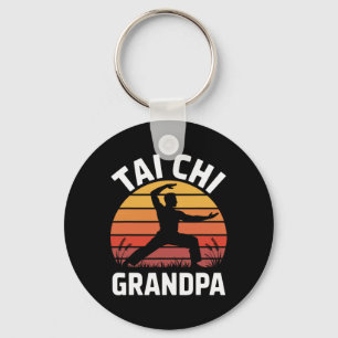 Tai Chi Großvater Senior Fitness Yoga Lanze Gesund Schlüsselanhänger