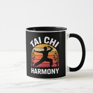Tai Chi Harmony – Sunset Silhouette Tasse