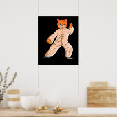 Tai Chi Instructor Tai Chi Cat Poster (Küche)