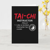 Tai Chi Instructor Tai Chi Fighter Karte (Gelbe Blume)