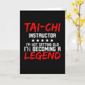 Tai Chi Instructor Tai Chi Legend Karte (Gelbe Blume)