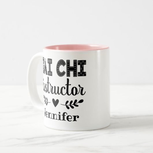 Tai Chi Instructor Zweifarbige Tasse (Vorderseite Links)