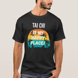 Tai Chi ist mein glücklicher Ort Vintag Retro Suns T-Shirt