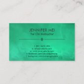 Tai Chi Jade Green Bagua / Pakua Visitenkarte (Rückseite)