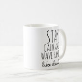 Tai Chi Kaffee Tasse, Wave Hands wie Wolken Kaffeetasse (VorderseiteRechts)