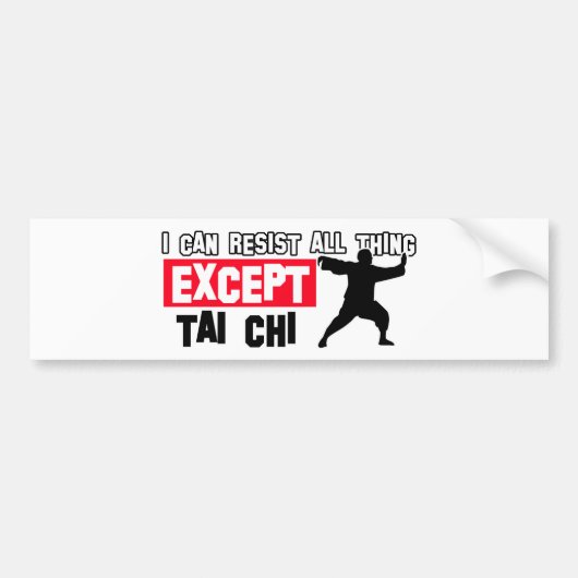 Tai chi Kampfdesign Autoaufkleber (Vorne)