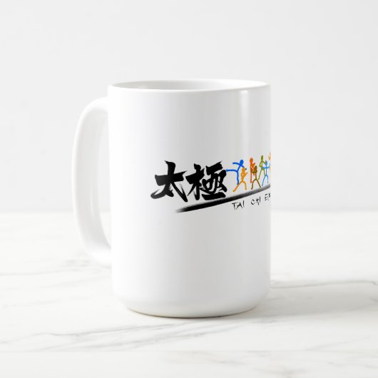 Tai Chi kung fu(功 夫) Kaffeetasse (Vorderseite Links)