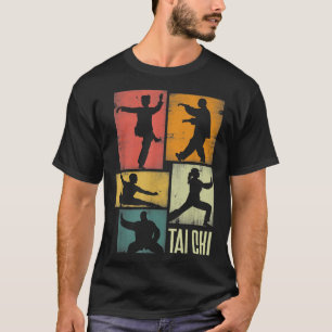 Tai Chi Martial Art Shadowboxer Silhouetten T-Shirt