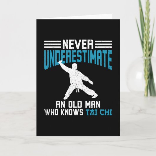 Tai Chi Old Man Tai Chi Training Karte (Vorderseite)