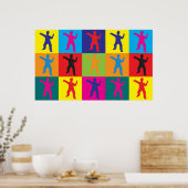 Tai Chi Pop Art Poster (Küche)