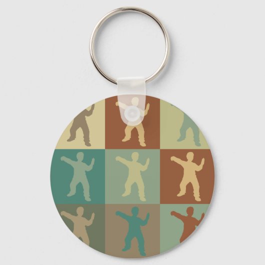 Tai Chi Pop Art Schlüsselanhänger (Vorderseite)