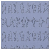 Tai Chi Postures Fabric Stoff (Nahaufnahme)