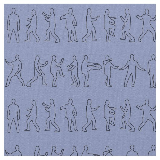 Tai Chi Postures Fabric Stoff (Nahaufnahme)