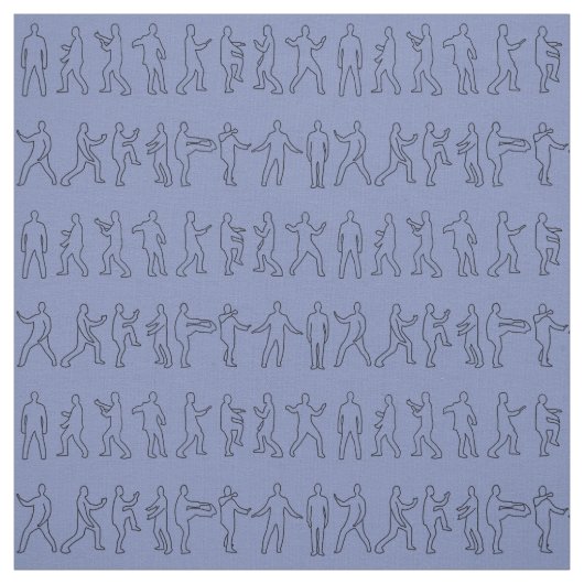 Tai Chi Postures Fabric Stoff (Muster)