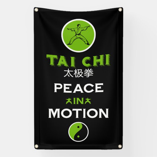 Tai Chi Praktiker Geschenk Banner (Vertikal)