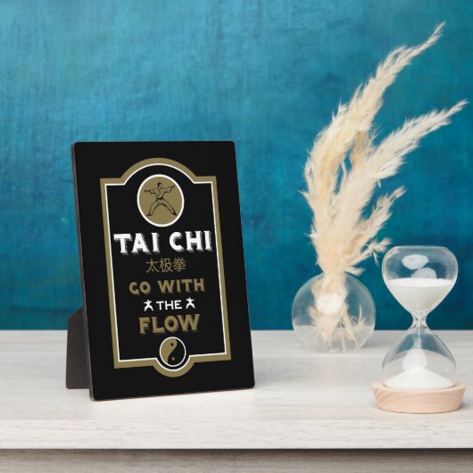 Tai Chi Praktiker Geschenk Fotoplatte (Seite)