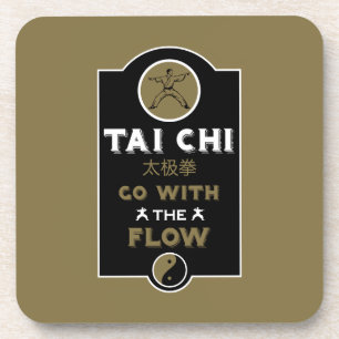 Tai Chi Praktiker Geschenk Getränkeuntersetzer