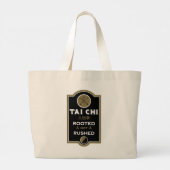 Tai Chi Praktiker Geschenk Jumbo Stoffbeutel (Rückseite)
