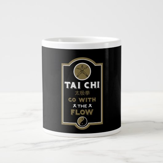 Tai Chi Praktiker Geschenk Jumbo-Tasse (Vorderseite)