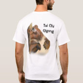 Tai Chi Qigong Bear White T-Shirt (Rückseite)