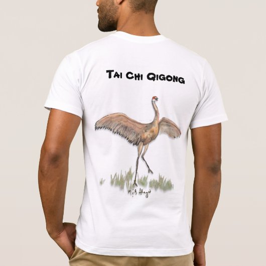 Tai Chi Qigong Crane T-Shirt (Rückseite)