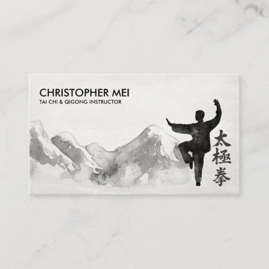 Tai Chi & Qigong Instructor Visitenkarte (Vorderseite)