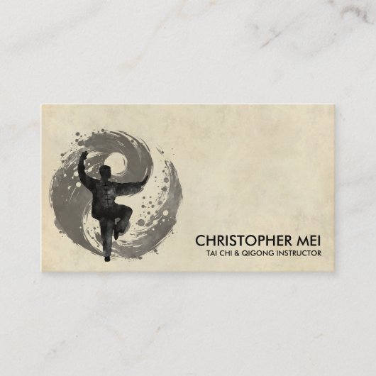 Tai Chi & Qigong Instructor Visitenkarte (Vorderseite)