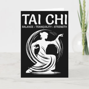 Tai Chi Qigong Kranich Kampfsport Yoga Meditation Karte