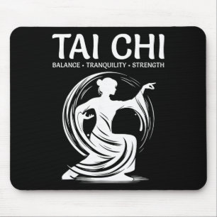 Tai Chi Qigong Kranich Kampfsport Yoga Meditation  Mousepad
