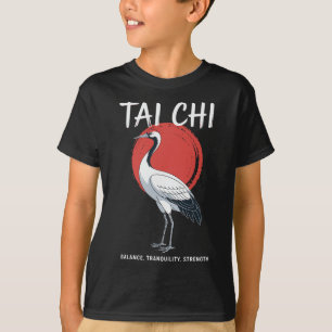 Tai Chi Qigong Kranich Kampfsport Yoga Meditation T-Shirt
